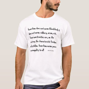 T-shirt L'anarchisme ne signifie pas… Espions d'août