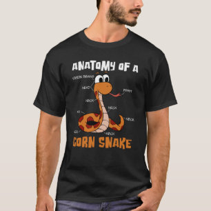T-shirt L'anatomie de l'animal Anatomie de serpent de maïs
