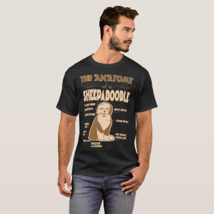 T-shirt L'anatomie du cadeau d'amants d'animal familier de
