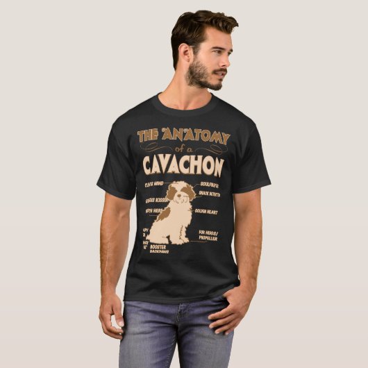 T-shirt L'anatomie du cadeau d'amants d'animal familier de (Devant entier)