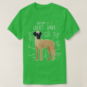 T-shirt L'anatomie du chien de Danse (Design devant)