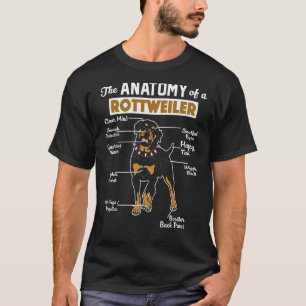 T-shirt L'anatomie d'une chemise de rottweiler