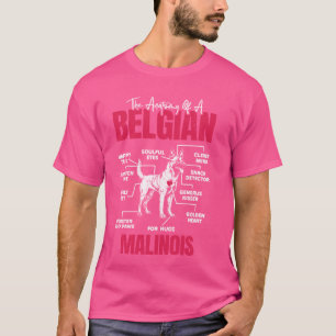 T-shirt L'ANATOMIE Malinoise D'UN CHIEN BELGE MALINOIS Drô