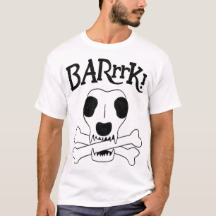 T-shirt L'anatomie squelettique d'un chien pirate