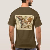 T-shirt Lancashire Comté Angleterre Ancien Antiquaire Cart (Dos)