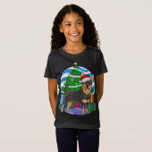 T-Shirt Lancashire Heeler Chien Père Noël Décor Arbre de N (Devant entier)