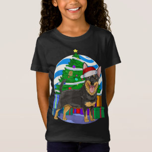 T-Shirt Lancashire Heeler Chien Père Noël Décor Arbre de N
