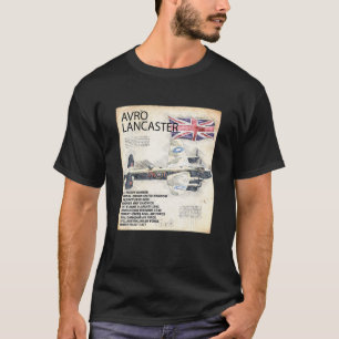 T-shirt Lancaster Bomber Avion RAF Avion 2ÈME GUERRE MONDI