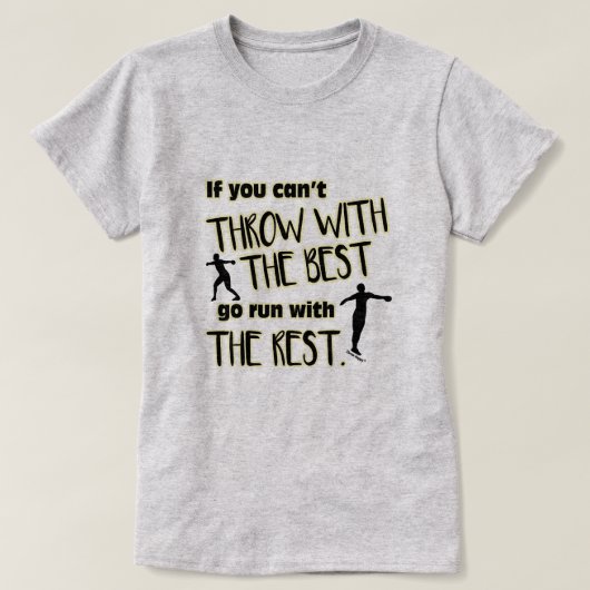 T-shirt Lancée de disque avec des meilleures la chemise (Design devant)