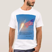 T-shirt Lancement d'Apollo 11 avec le drapeau américain (Devant)