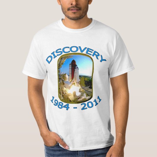T-shirt Lancement de découverte de navette spatiale (Devant)