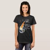 T-shirt Lancement De Fusées Aller À La Lune (Devant entier)