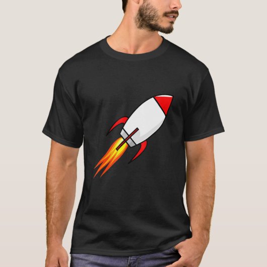 T-shirt Lancement de la fusée Space Ship (Devant)