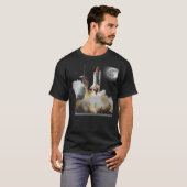 T-shirt Lancement de navette spatiale (Devant entier)