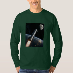 T-shirt Lancement de SpaceX Starship Fusée réutilisable