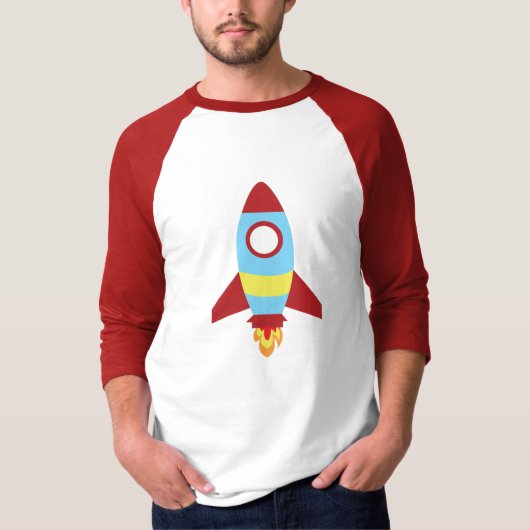 T-shirt Lancement d'un vaisseau spatial de fusée (Devant)