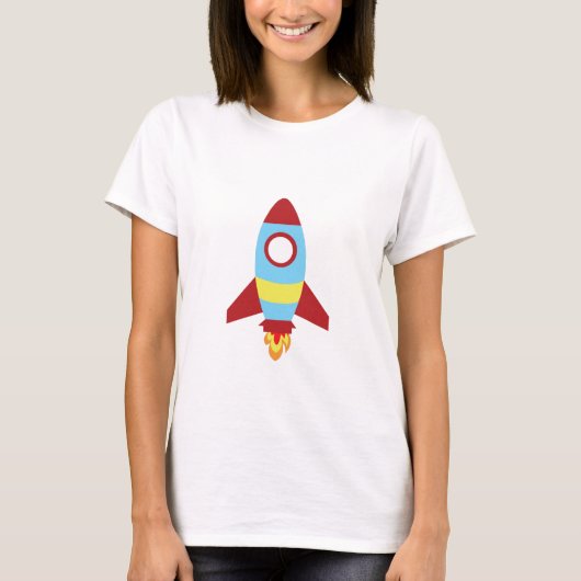 T-shirt Lancement d'un vaisseau spatial de fusée (Devant)