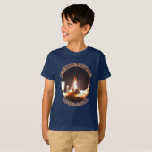 T-shirt Lancement final d'effort de navette spatiale (Devant entier)
