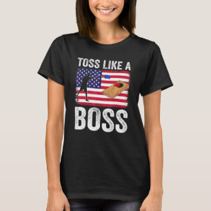 T-shirt Lancer comme un patron Équipe de Cornhole Sac de h