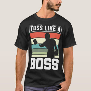 T-shirt Lancer Comme Un Patron Joueurs De Cornhole Concept