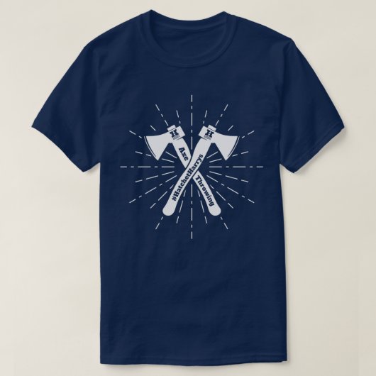 T-shirt lancer de hache 39 (Design devant)