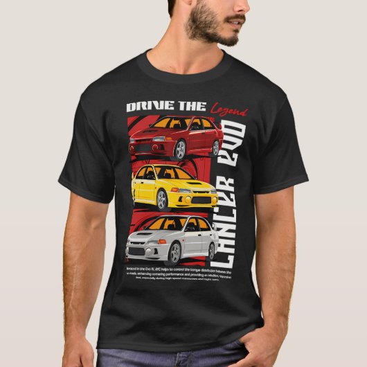 T-shirt Lancer Evo Lancer La Légende (Devant)