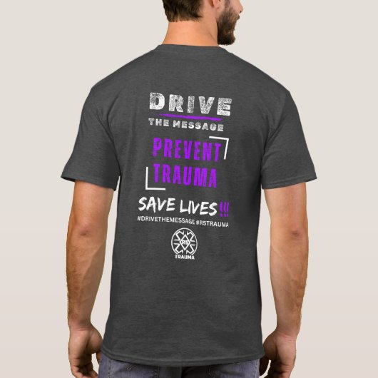 T-shirt Lancer le message (Dos)