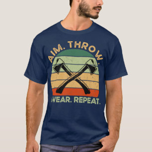 T-shirt Lancer objectif jurer répéter