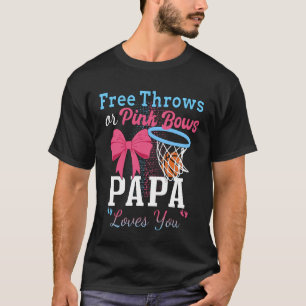 T-shirt Lancers francs de basket-ball ou rubans roses Papa