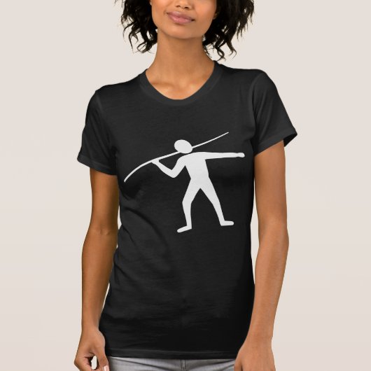 T-shirt Lanceur de javelot - Blanc (Devant)