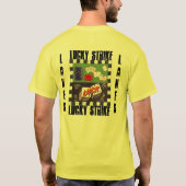 T-shirt Lanceurs chanceux de bowling de grève de rétro (Dos)