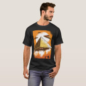 T-shirt L'ancien Alien de l'OVNI d'Égypte (Devant entier)