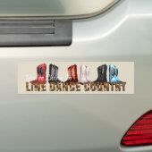 T-SHIRT Land Line Dance Bumpersticker (Op auto)