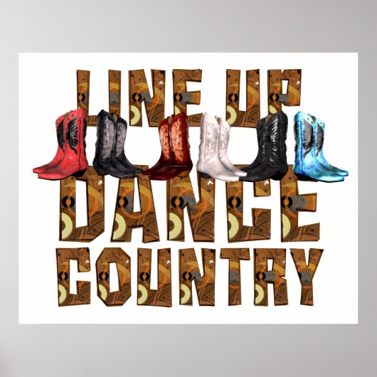 T-SHIRT Land Line Dance Poster (Voorkant)