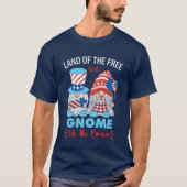 T-shirt Land of the Free and Gnome of the Brave (Devant)