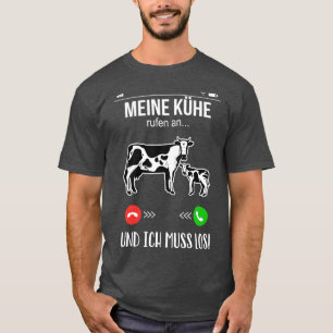 T-shirt Landwirt Bauer meine Khe rufen an lustige Kuh