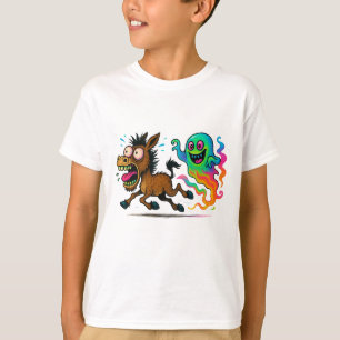 T-shirt L'âne court d'un fantôme idiot