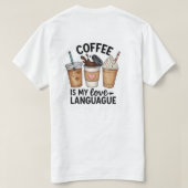 T-shirt Langage de l'amour. (Design dos)