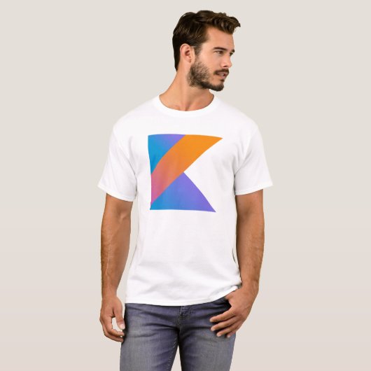 T-shirt Langage de programmation de Kotlin - logo de (Devant entier)