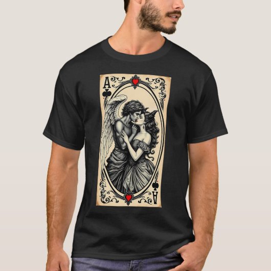 T-shirt L'ange aime démon 2 (Devant)
