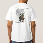 T-shirt L'ange gardien du sapeur-pompier (Dos)