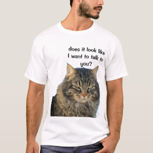 T-shirt L'ange grincheux ne veut pas parler.
