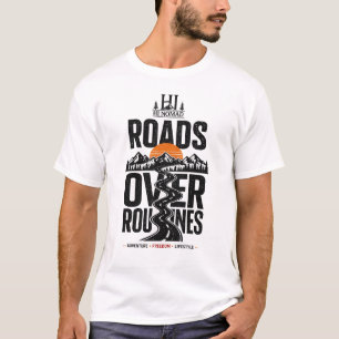 T-shirt 'Lange Weg Vooruit Nomad' Wegen Boven Ro