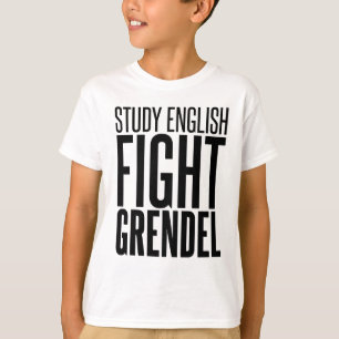 T-shirt L'anglais d'étude, combat Grendel