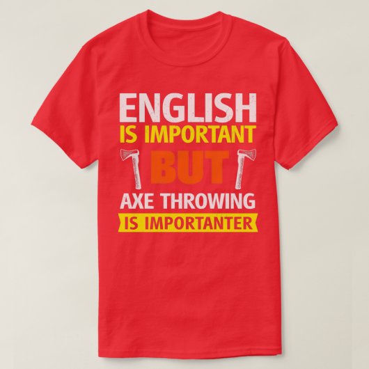 T-shirt L'anglais est important, mais le vol d'alcool est (Design devant)