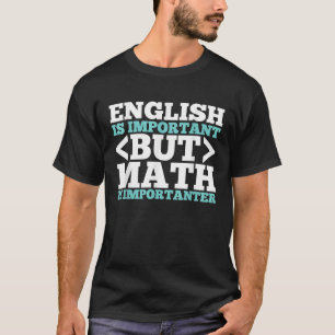 T-shirt L'anglais est important, mais les maths sont impor