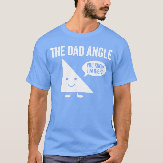 T-shirt L'angle papa drôle maths rétro (Devant)