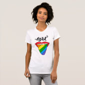 T-shirt Langue arc-en-ciel LGBT (Devant entier)