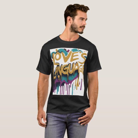 T-shirt Langue de l'amour (Devant entier)