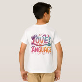 T-shirt Langue de l'amour (Dos entier)